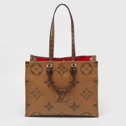 Pre Owned Louis Vuitton Monogram Reverse Giant Canvas OnTheGo GM Bag