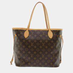 Louis Vuitton Brown Canvas V Neverfull MM tote Bag