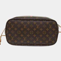 Louis Vuitton Brown Canvas V Neverfull MM tote Bag