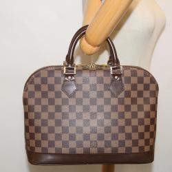 Louis Vuitton Brown Canvas Pm Alma Satchels