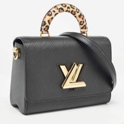 Pre Owned Louis Vuitton Black Epi Leather Wild at Heart Twist MM Bag