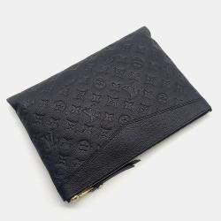 Pre Owned Louis Vuitton Black Monogram Empriente Leather Daily Clutch Bag