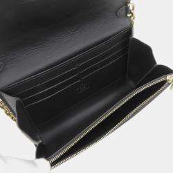 Louis Vuitton Black Veau Satin Monogram MM Twist Shoulder Bag 