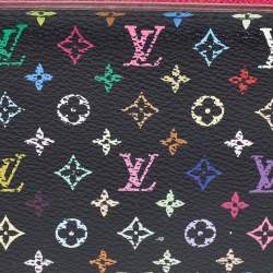 Louis Vuitton Black Monogram Multicolore Canvas Insolite Pistache Wallet