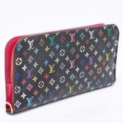 Louis Vuitton Black Monogram Multicolore Canvas Insolite Pistache Wallet