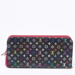 Louis Vuitton Black Monogram Multicolore Canvas Insolite Pistache Wallet
