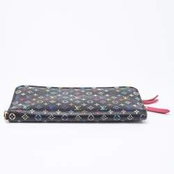 Louis Vuitton Black Monogram Multicolore Canvas Insolite Pistache Wallet