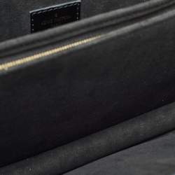 Louis Vuitton Black Leather Dauphine MM Bag