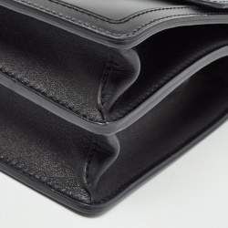 Louis Vuitton Black Leather Dauphine MM Bag