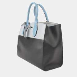 Louis Vuitton Blue/Black/Grey Leather City Steamer MM Bag