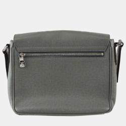 Louis Vuitton Grey Taiga Leather District PM Shoulder Bag