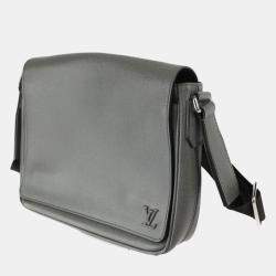 Louis Vuitton Grey Taiga Leather District PM Shoulder Bag