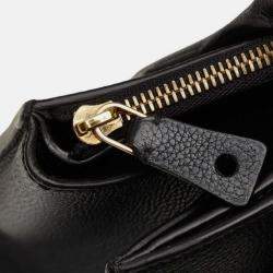 Louis Vuitton Black Leather City Steamer PM Satchel