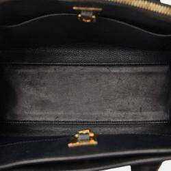 Louis Vuitton Black Leather City Steamer PM Satchel