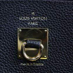 Louis Vuitton Black Leather City Steamer MM Satchel