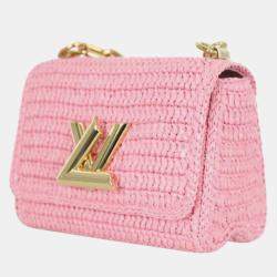 Louis Vuitton Pink Madagascan Raffia Twist PM Bag