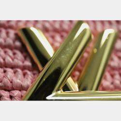 Louis Vuitton Pink Madagascan Raffia Twist PM Bag