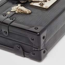 Pre Owned Louis Vuitton Black Epi Leather Petite Malle Clutch Bag