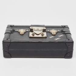 Pre Owned Louis Vuitton Black Epi Leather Petite Malle Clutch Bag