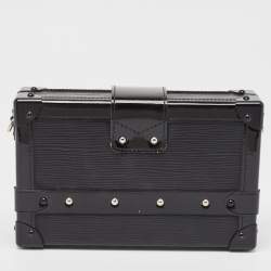 Pre Owned Louis Vuitton Black Epi Leather Petite Malle Clutch Bag