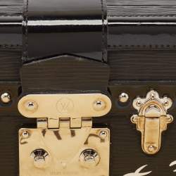 Pre Owned Louis Vuitton Black Epi Leather Petite Malle Clutch Bag