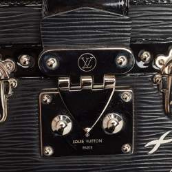 Pre Owned Louis Vuitton Black Epi Leather Petite Malle Clutch Bag