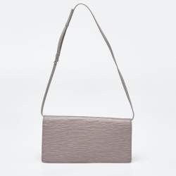 Pre Owned Louis Vuitton Lilac Epi Leather Honfleur Clutch Bag