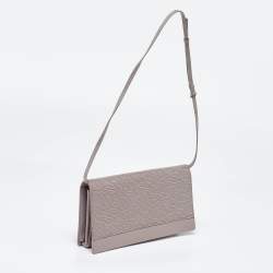 Pre Owned Louis Vuitton Lilac Epi Leather Honfleur Clutch Bag