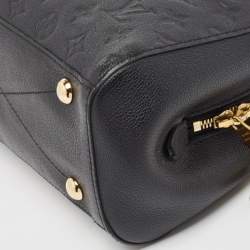 مملوكة مسبقًا حقيبة لوي فيتون مونتين جلد إمبرينت أسود مونوغرامي