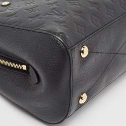 مملوكة مسبقًا حقيبة لوي فيتون مونتين جلد إمبرينت أسود مونوغرامي