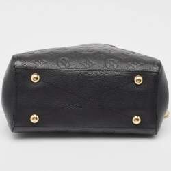 مملوكة مسبقًا حقيبة لوي فيتون مونتين جلد إمبرينت أسود مونوغرامي