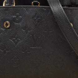 مملوكة مسبقًا حقيبة لوي فيتون مونتين جلد إمبرينت أسود مونوغرامي