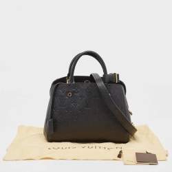 مملوكة مسبقًا حقيبة لوي فيتون مونتين جلد إمبرينت أسود مونوغرامي