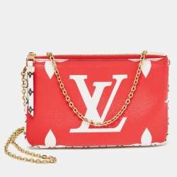 Pre Owned Louis Vuitton Multicolor Monogram Canvas Double Zip Pochette