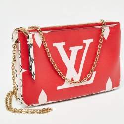 Pre Owned Louis Vuitton Multicolor Monogram Canvas Double Zip Pochette