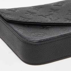 Pre Owned حقيبة صغيرة لوي فيتون فيليس جلد إيمبرتين مونوغرامي أحمر داكن