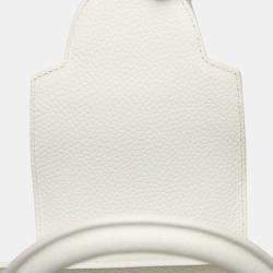 Louis Vuitton x Yayoi Kusama White Leather Capucines Painted Top Handle Bag