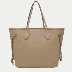 Louis Vuitton Tourterelle Monogram Empriente Leather Neverfull MM Tote Bag