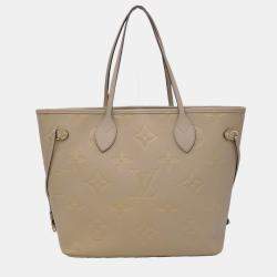 Louis Vuitton Tourterelle Monogram Empriente Leather Neverfull MM Tote Bag