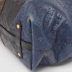 Louis Vuitton Marine Monogram Canvas and Leather Limited Edition Blocks Zipped Bag