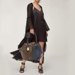 Louis Vuitton Marine Monogram Canvas and Leather Limited Edition Blocks Zipped Bag