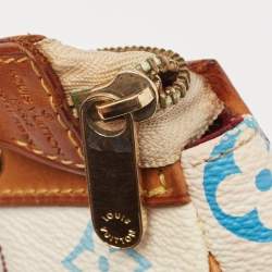 Pre Owned Louis Vuitton White Monogram Multicolore Canvas Pochette Accessoires Bag 