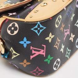 Pre Owned Louis Vuitton Black Monogram Multicolore Canvas Marilyn Bag