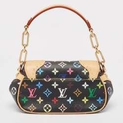 Pre Owned Louis Vuitton Black Monogram Multicolore Canvas Marilyn Bag