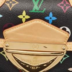 Pre Owned Louis Vuitton Black Monogram Multicolore Canvas Marilyn Bag