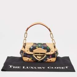 Pre Owned Louis Vuitton Black Monogram Multicolore Canvas Marilyn Bag