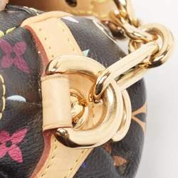 Pre Owned Louis Vuitton Black Monogram Multicolore Canvas Marilyn Bag