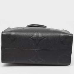 Pre Owned Louis Vuitton Black Monogram Giant Empreinte Leather Onthego MM Bag