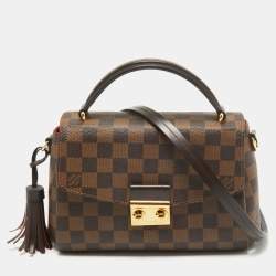 Pre Owned Louis Vuitton Damier Ebene Canvas Croisette Bag