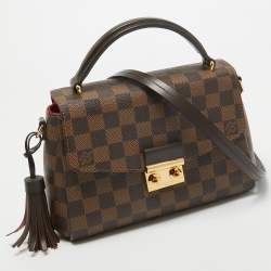 Pre Owned Louis Vuitton Damier Ebene Canvas Croisette Bag